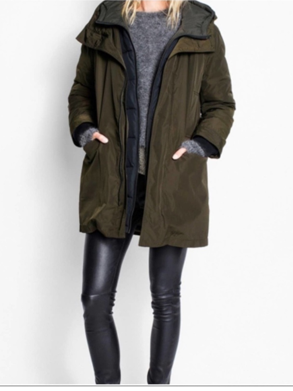 Zadig & Voltaire Olive Karly Parka Size Medium